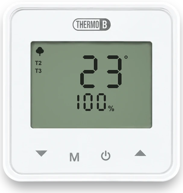 ThermoB System · 3WHC432, Ρυθμιστής για βάνα ανάμειξης 3 οδών, έλεγχος 3 σημείων view