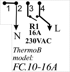 ThermoB Room · FC1016AW, Επιτοίχιος θερμοστάτης χώρου/230V view