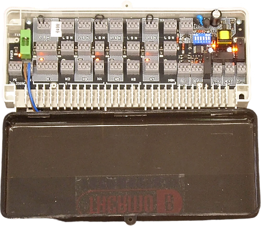ThermoB Zone · FHB8R3-230, Κέντρο καλωδίωσης /230V view